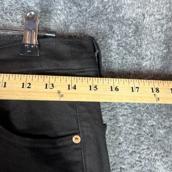 Levis 501 Jeans Mens 28x34 Black Button Fly Western Irregular New Classic Denim - Picture 9 of 13